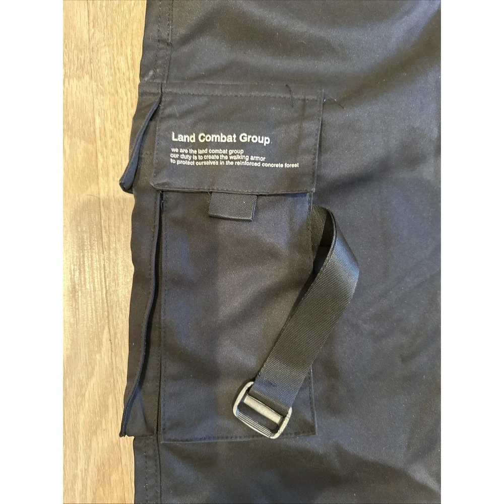 Aelfric Eden Mens Black Land Combat Cargo Jogger Pants Tactical Streetwear Sz XL
